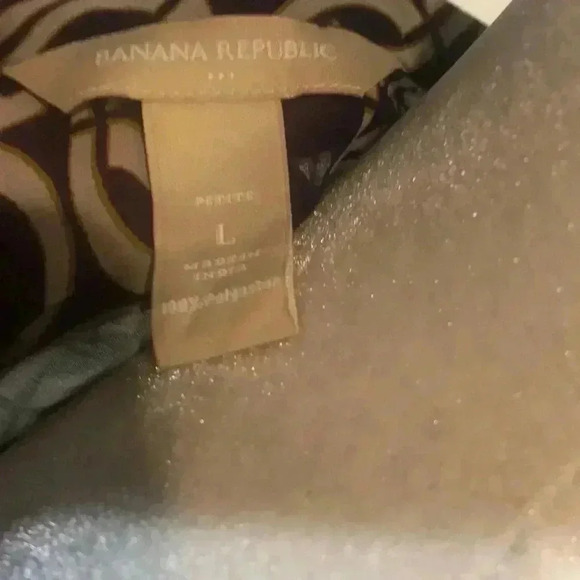 BANANA REPUBLIC Sheer Circle Geo Print Sleeveless Top Size L - Picture 10 of 10